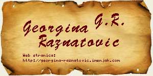 Georgina Ražnatović vizit kartica